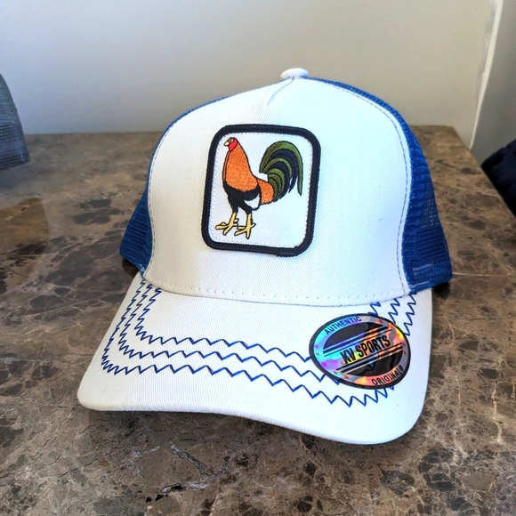 Rooster snapback white/blue - Picture 1 of 3